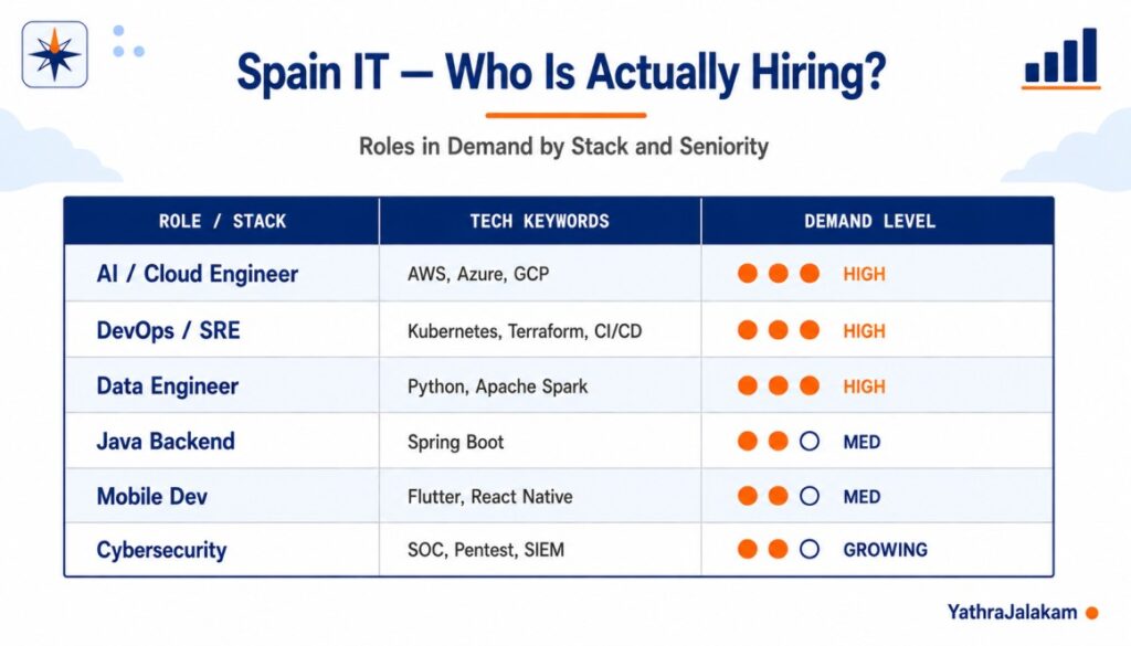 Where Should Indians Search for IT Jobs in Spain?