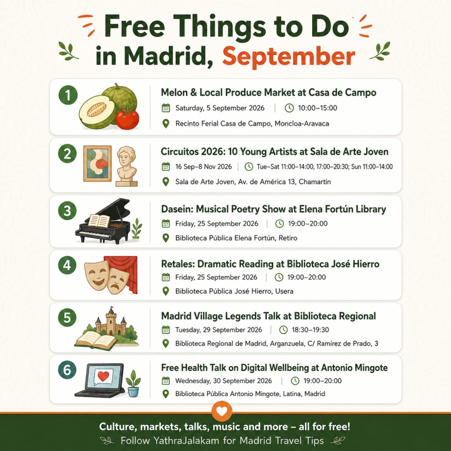 Free Things to Do in Madrid This September